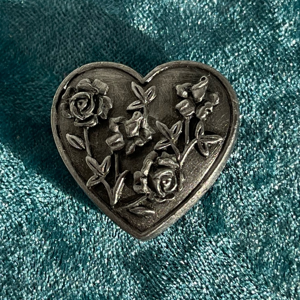 Vintage Torino Pewter Brooch & Earrings Set